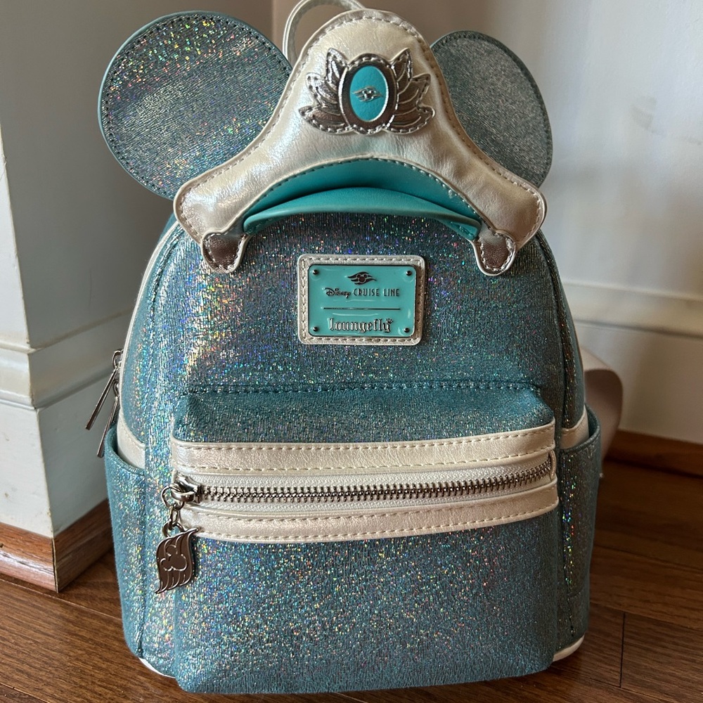 DCL Shimmering Seas Loungefly Mini Backpack Disney Cruise Line